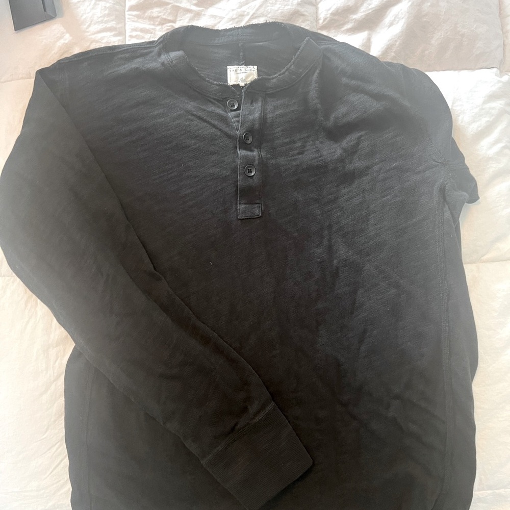 Long sleeve Henley  by rag and bone shirt! Super soft